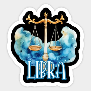 Libra in Watercolor Sticker